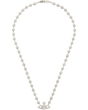 Vivienne Westwood Man Thames Mini Bas Relief Necklace - Metallic