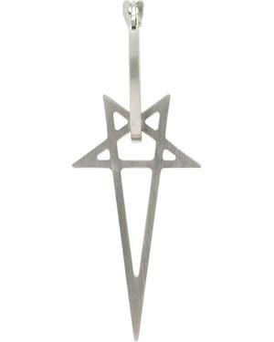 Rick Owens Pentagram Earring - Black
