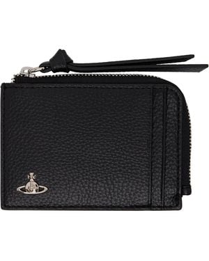 Vivienne Westwood Zip Card Holder - Black