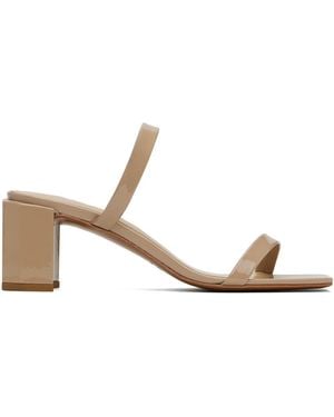 BY FAR Taupe Tanya Mule Sandals - Black