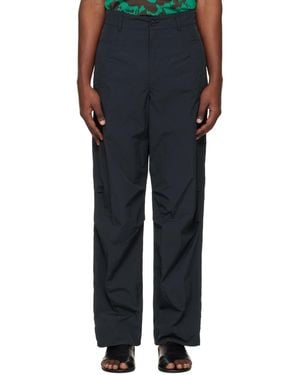 Dries Van Noten Taffeta Trousers - Black