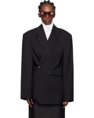 Frankie Shop Crosby Wrap Blazer - Black