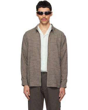 Post Archive Faction PAF Taupe Zip Archive Shirt - Black
