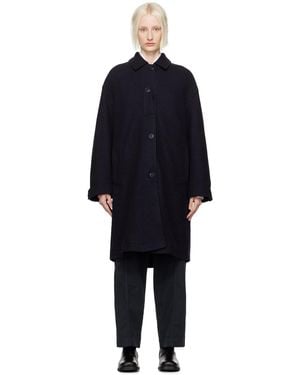 YMC Manteau Sgt Rock Bleu Marine - Noir