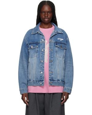 we11done '1506' Trucker Denim Jacket - Blue