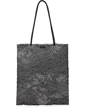 Cordera Handmade Beaded Tote - Black