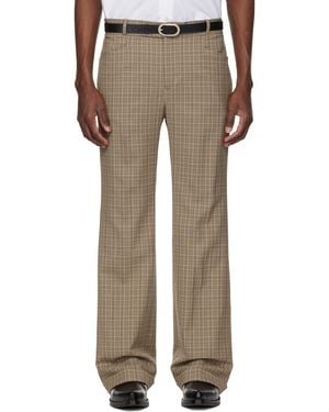 Ernest W. Baker Cuffed 70S Trousers - Natural
