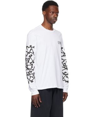 Amiri Bones Stacked Long Sleeve Tee in Black for Men | Lyst