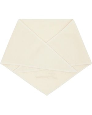 Jacquemus Écharpe De Style Bandana Blanc Cassé En Cachemire - Neutre