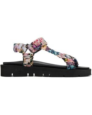 A.P.C. . Multicolour Liberty Sandals - Black