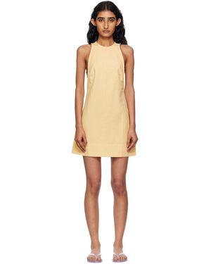 Haight Robe Courte Iva Jaune - Noir