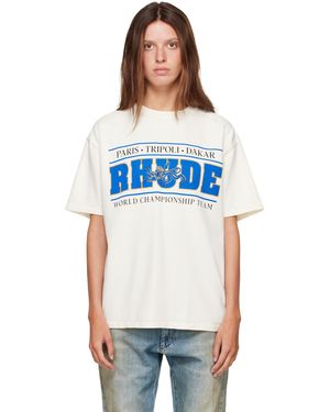 Rhude Off- Chrono' T-Shirt - Blue
