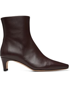 STAUD Wally Ankle Boots - Brown