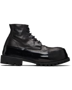 A Diciannoveventitre Horse Cmb1 Mid Ankle Boots - Black
