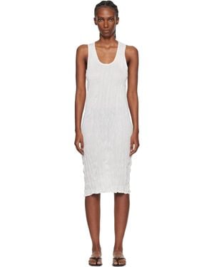 TOTEME Crinkled Knit Tank Midi Dress - Black