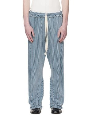 Edward Cuming Twisted Track Trousers - Blue