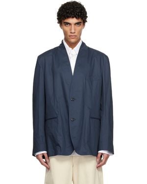 Hed Mayner Cotton Blazer - Blue
