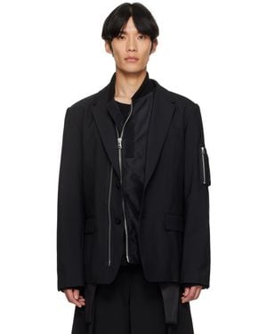 Sacai Suiting Blazer - Black