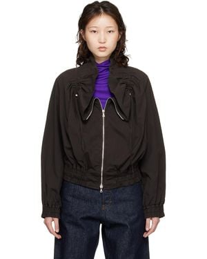 Dries Van Noten Cocoon Bomber Jacket - Blue