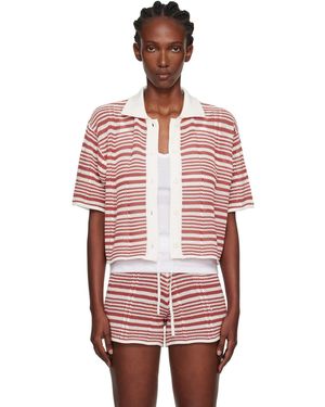 Holzweiler Kelp Striped Shirt - Red