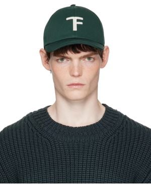 Tom Ford Brushed Cotton Cap - Green