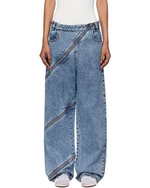 Alaïa Spiral Jeans - Blue