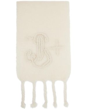 Jil Sander Off- Mohair Scarf - Natural