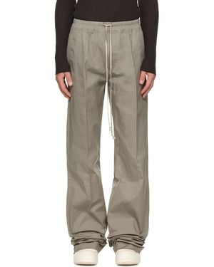Rick Owens Taupe Tower Dietrich Drawstring Trousers - Grey