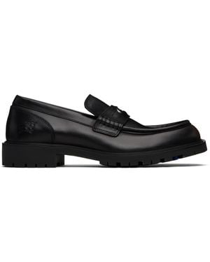 Burberry Leather Rogue Loafers - Black