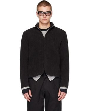 Post Archive Faction PAF Corduroy Track Jacket - Black