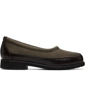 Our Legacy Khaki Bohemian Slipper Flats - Black