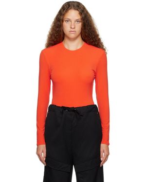 Paris Georgia Basics Backless Bodysuit - Orange