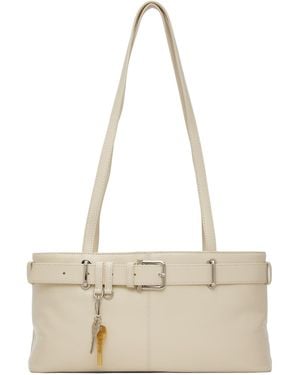 OSOI Off- Shoulder Brocle Bag - Natural