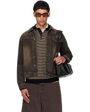 Carter Young Overdyed Arch Denim Jacket - Black