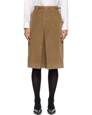 Max Mara Tan Fragore Shorts - Natural