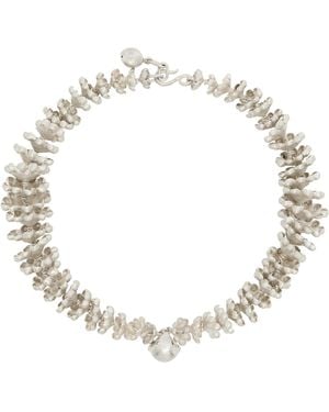 Rier Zoé Mohm Edition Sterling Pinecone Necklace - Metallic