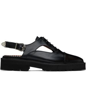 Toga Virilis Polished Oxfords - Black