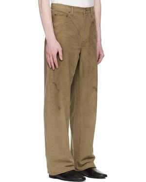 Ssstein Wool Kersey Straight Trousers in Black for Men | Lyst