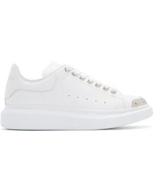 McQueen White And Silver Toe Cap Oversized Trainers