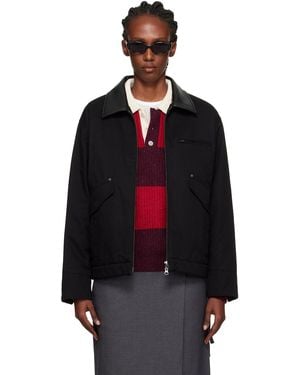 DUNST Vintage Padded Work Jacket - Black