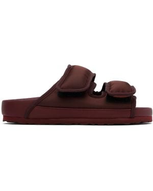 Birkenstock Burgundy Narrow 1774 Arizona Cosny Sandals - Black