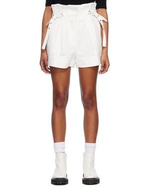 3.1 Phillip Lim White Paperbag Shorts