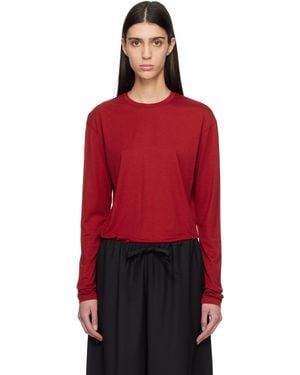 TOTEME Classic Long-Sleeve T-Shirt - Red