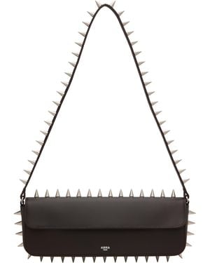 Abra Spike Baguette Bag - Black