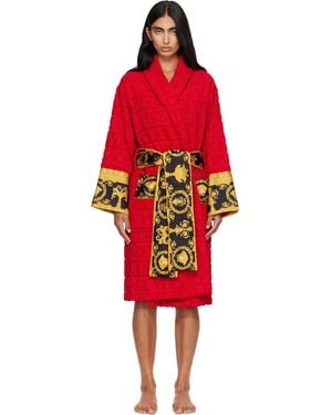 Versace 'I Heart Baroque' Bathrobe - Red