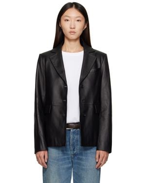 Loulou de Saison Aldo Leather Jacket - Black