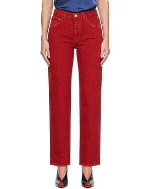Isabel Marant Daya Regular Jeans - Red