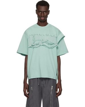 OTTOLINGER Distressed Oversized T-Shirt - Green