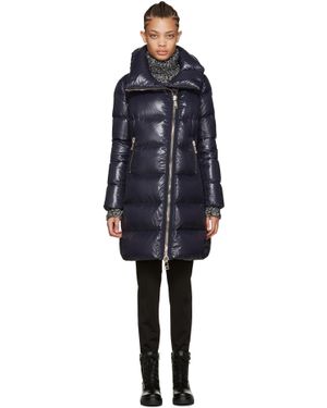 Moncler Navy Down Joinville Coat - Blue