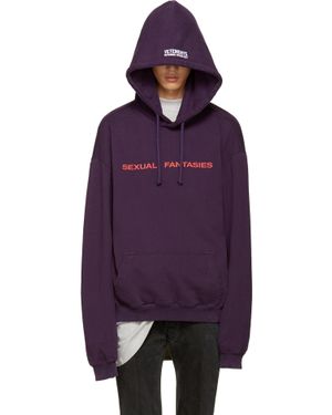 Vetements Purple 'sexual Fantasies' Hoodie